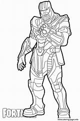 Thanos Gauntlet Hulk Avengers Bambi Infinity Coloriages Royale Peely Agent Saison sketch template