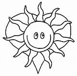 Sun Coloring Pages Printable Kids Summer Print Cliparts Gif Clipart sketch template