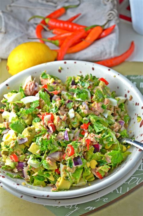 Spicy Tuna Avocado Salad — Tasty Food For Busy Mums — Quick And Easy