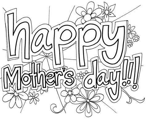 mothers day coloring pages   kids  color boyama