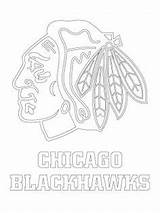 Chicago Blackhawks Hockey Coloring Pages Hawks Printable Teams Sports Nhl Logo Crafts Bulls Color Logos sketch template