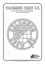 Coloring Pages Crew Soccer Mls Columbus Logo Cool Logos Clubs Sc Club Color League Template sketch template
