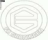 Groningen Eredivisie Scudo Campionato Dil Olandese Emblemi Schild sketch template