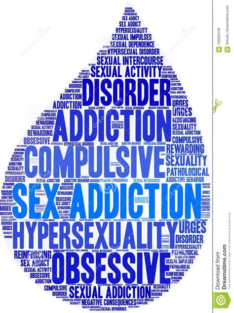 Sex Addiction Word Cloud Stock Illustration Illustration Of Sexuality