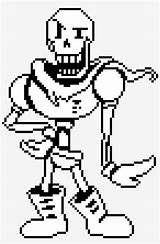 Undertale Papyrus Coloring Pages Printable Categories sketch template