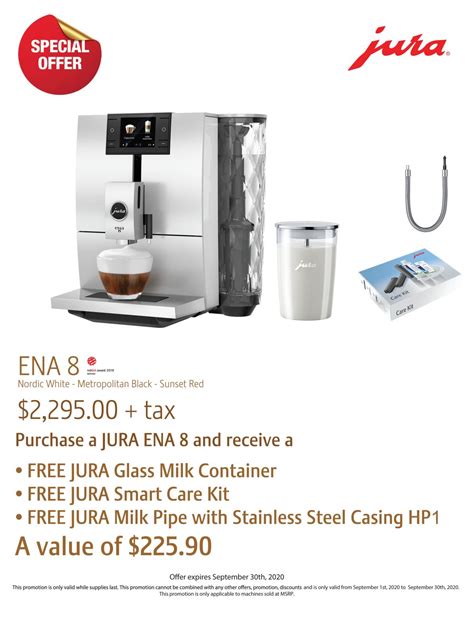 jura espresso coffee machines september special offer quality coffee systems