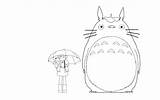 Totoro Drawing Deviantart Line Ghibli Part Mei Neighbor Pages Tattoo Draw Coloring Satsuki Studio Drawings Google Kawaii Sketch Template Anime sketch template