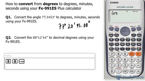 convert  degrees  degrees minutes seconds   fx es  calculator