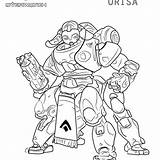 Coloring Overwatch sketch template