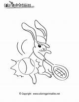Coloring Pages Tennis Playing Sports Printable Fun Thank Please Coloringprintables sketch template