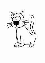 Cat Funny Coloring Pages Hellokids Cartoon Color Animals Sheets Print Afkomstig Van sketch template