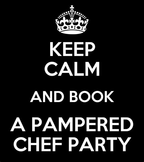 calm  book  pampered chef party poster   calm  matic