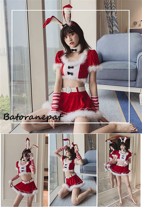Christmas Cute Anime Bunny Girl Costume Sexy Halloween Etsy