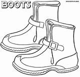 Boots Colorings sketch template