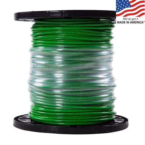 southwire  ft  awg stranded green copper thhn wire   roll  lowescom