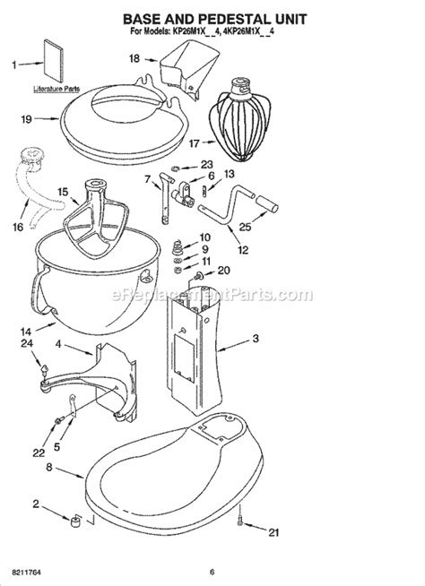 kitchenaid  qt mixer parts diagram besto blog