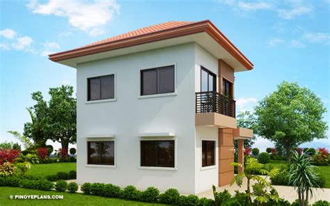 elisa  bedroom compact  storey house design pinoy eplans
