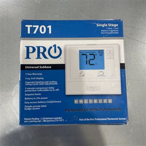pro  digital thermostat  programmable includes batteries mount hardware  west