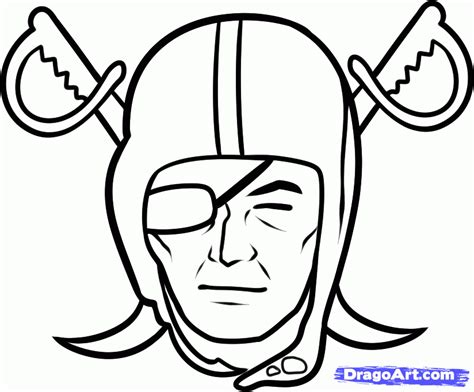 raiders football coloring pages   draw  raiders oakland