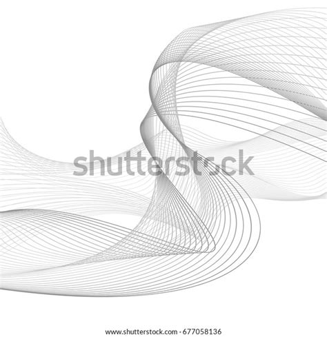 abstract smooth gray wave curve motion stock vector royalty free