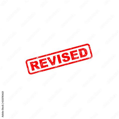 revised stamp sign stock vector adobe stock