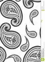 Paisley Bandana Pattern Vector Clipart Seamless Clip Coloring Detailed Stencil Pages Print Patterns Mandala Dreamstime Illustration Drawings Colouring Thumbs Transparent sketch template