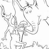 Coloring Horton Seuss Dr Pages Hears Who Getcolorings Wonderful Getdrawings Bubakids sketch template