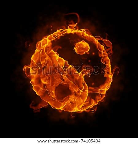 yin  sign fire flame stock illustration  shutterstock