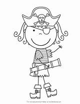 Pirate Coloring Pages Pirates Kids Girl Color Preschool Printable Crafts Printables Theme Colorier Easy Activities Dessin Clipart Book Sheets Piraten sketch template
