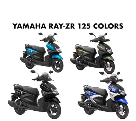 yamaha ray zr colors blue black green street rally cc