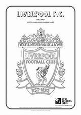 Liverpool Kolorowanki Fodbold Kolory Darmowe Malebøger Farver Malesider Amerikansk sketch template