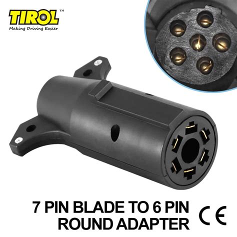 tirol  pin blade   pin  trailer adapter trailer light plug connector    pin