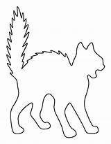 Cat Scary Pattern Template Halloween Outline Printable Drawing Stencils Patternuniverse Use Templates Patterns Printables Crafts Coloring Cut Quilting Print Decorations sketch template
