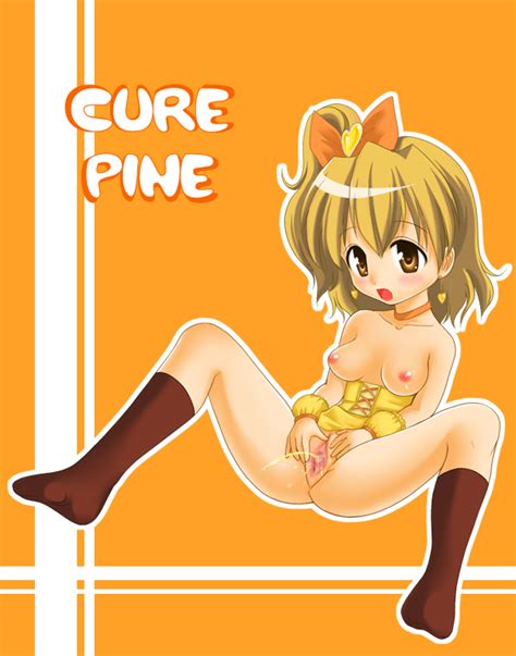 Rule 34 Blush Breasts Censored Cure Pine Fresh Precure Peeing