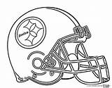 Coloring Pages Nfl Logo Coloring4free Steelers Pittsburgh Denver Broncos Eagles sketch template
