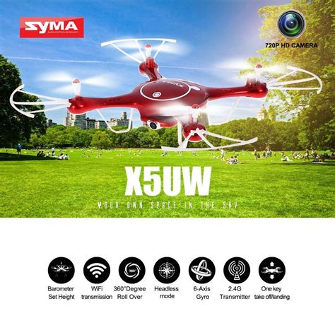 syma xuw wifi fpv rc drone p hd camera rtf quadcopter  headless mode  hd camera