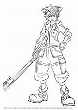 Kingdom Sora Draw Ventus Drawingtutorials101 선택 보드 sketch template