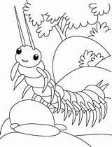 Centipede Coloring Pages Trying Ramp Walk Printable Bug Kids Color Colouring Bestcoloringpages Getcolorings Choose Board sketch template