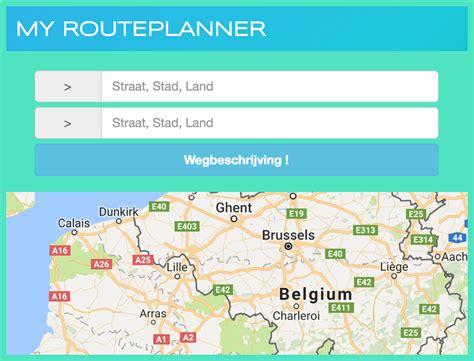 google maps routeplanner  routeplanner belgie en vlaanderen