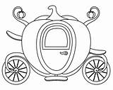 Carriage Coloring Pages Cinderella Princess Pumpkin Coach Getdrawings sketch template