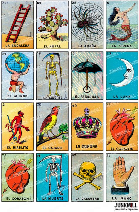 loteria printable cards  printable card