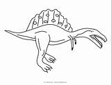 Spinosaurus Coloring Pages Cute Dinosaur Drawing Print Getdrawings sketch template