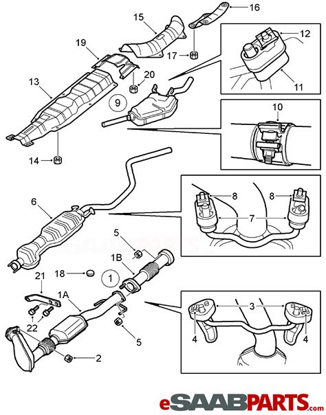 detailed diagram   exhaust system