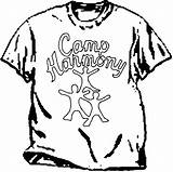 Coloring Pages Undershirt Getcolorings Shirt sketch template