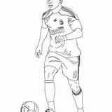 Coloring Players Ronaldo Kaka Xabi Hellokids Christiano sketch template