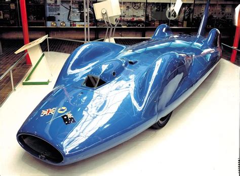 land speed record holder  famous bluebird blue bird car automobile engineering