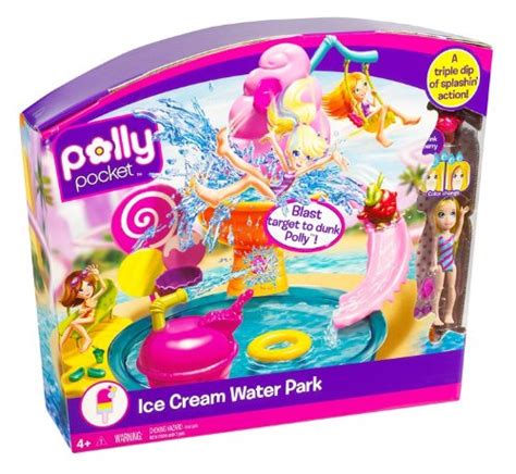 polly pocket ice cream water park playset doll playsets