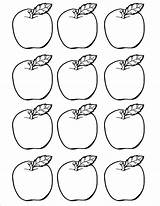 Apple Coloring Apples Printable Template Drawing Preschool September Three Cut Color Outs Fall Activities Print Pages Templates Lesson Core Learners sketch template