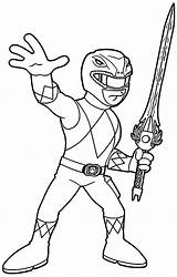 Power Ranger Coloring Pages Printable Rangers Colouring Cute Categories sketch template
