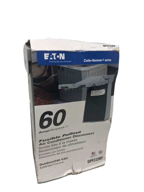 dpfrp eaton  amp  fusible pullout outdoor air cond disconnect nib ebay